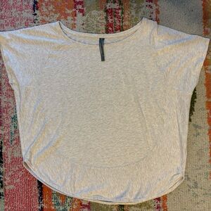Anthropologie Oatmeal/Cream Heather Short Sleeve T-shirt size XS
